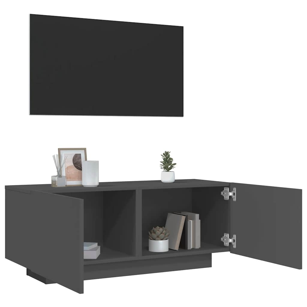 vidaXL Szafka pod TV, szara, 100x35x40 cm, pyta wirowa