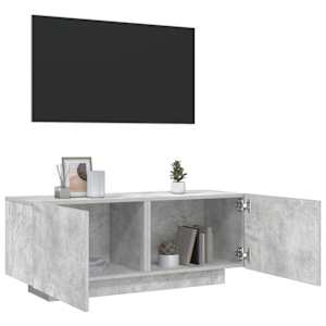 TV skříňka betonově šedá 100x35x40 cm kompozitní dřevo - obrázek 1