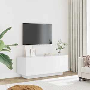 TV skříňka lesklá bílá 100x35x40 cm kompozitní dřevo - obrázek 3