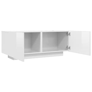 TV skříňka lesklá bílá 100x35x40 cm kompozitní dřevo - obrázek 7