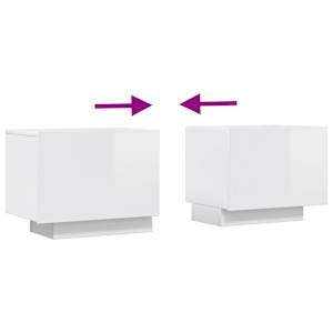 TV skříňka lesklá bílá 100x35x40 cm kompozitní dřevo - obrázek 8