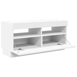 TV skříňka s LED osvětlením bílá 80 x 35 x 40 cm - obrázek 7