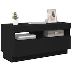 TV skříňka s LED osvětlením černá 80 x 35 x 40 cm - obrázek 15