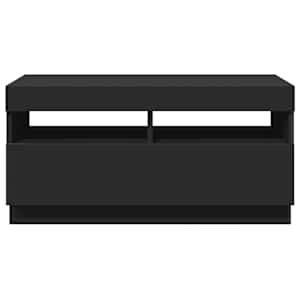 TV skříňka s LED osvětlením černá 80 x 35 x 40 cm - obrázek 8
