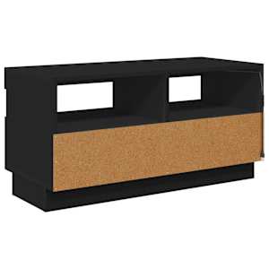 TV skříňka s LED osvětlením černá 80 x 35 x 40 cm - obrázek 9