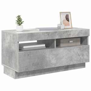 TV skříňka s LED osvětlením betonově šedá 80 x 35 x 40 cm - obrázek 6