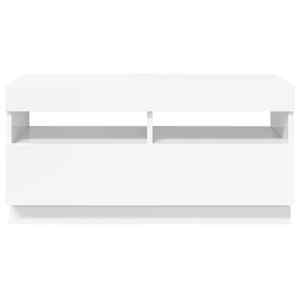 TV skříňka s LED osvětlením bílá s vysokým leskem 80x35x40 cm - obrázek 8