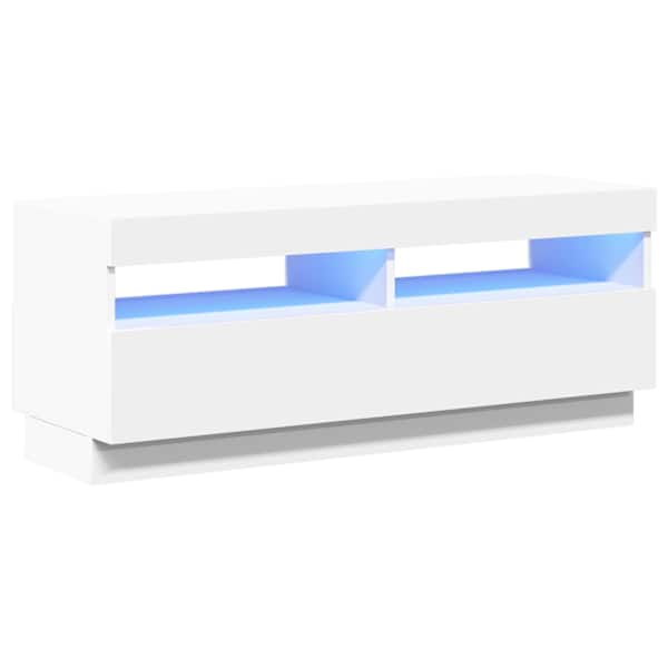 vidaXL telerialus LED-tuledega, valge, 100 x 35 x 40 cm