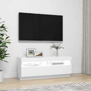 TV skříňka s LED osvětlením bílá 100 x 35 x 40 cm - obrázek 6