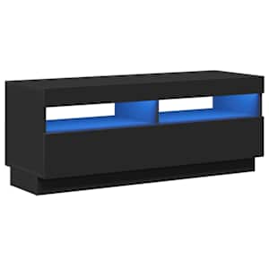 TV skříňka s LED osvětlením černá 100 x 35 x 40 cm - obrázek 2
