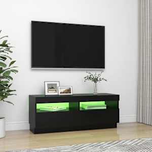 TV skříňka s LED osvětlením černá 100 x 35 x 40 cm - obrázek 4