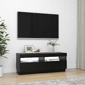 TV skříňka s LED osvětlením černá 100 x 35 x 40 cm - obrázek 5