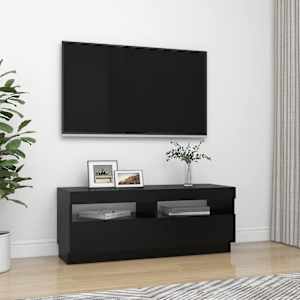 TV skříňka s LED osvětlením černá 100 x 35 x 40 cm - obrázek 6