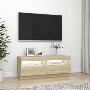 TV skříňka s LED osvětlením dub sonoma 100 x 35 x 40 cm - obrázek 5