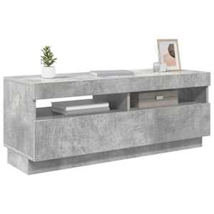 TV skříňka s LED osvětlením betonově šedá 100 x 35 x 40 cm - obrázek 7