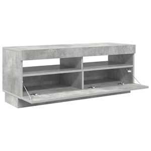 TV skříňka s LED osvětlením betonově šedá 100 x 35 x 40 cm - obrázek 9
