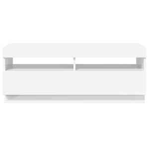 TV skříňka s LED osvětlením bílá s vysokým leskem 100x35x40 cm - obrázek 9