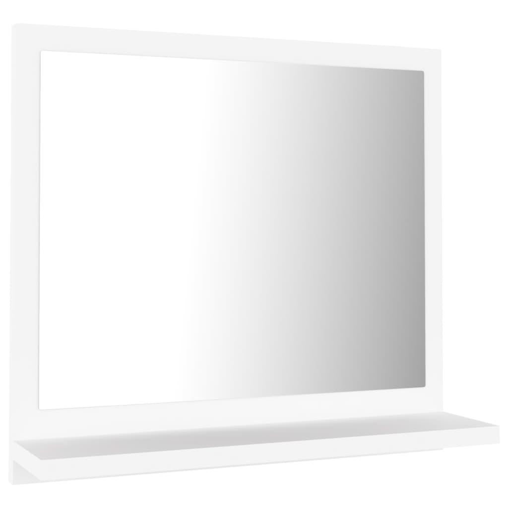 Badspiegel Weiß 40×10,5×37 cm Spanplatte