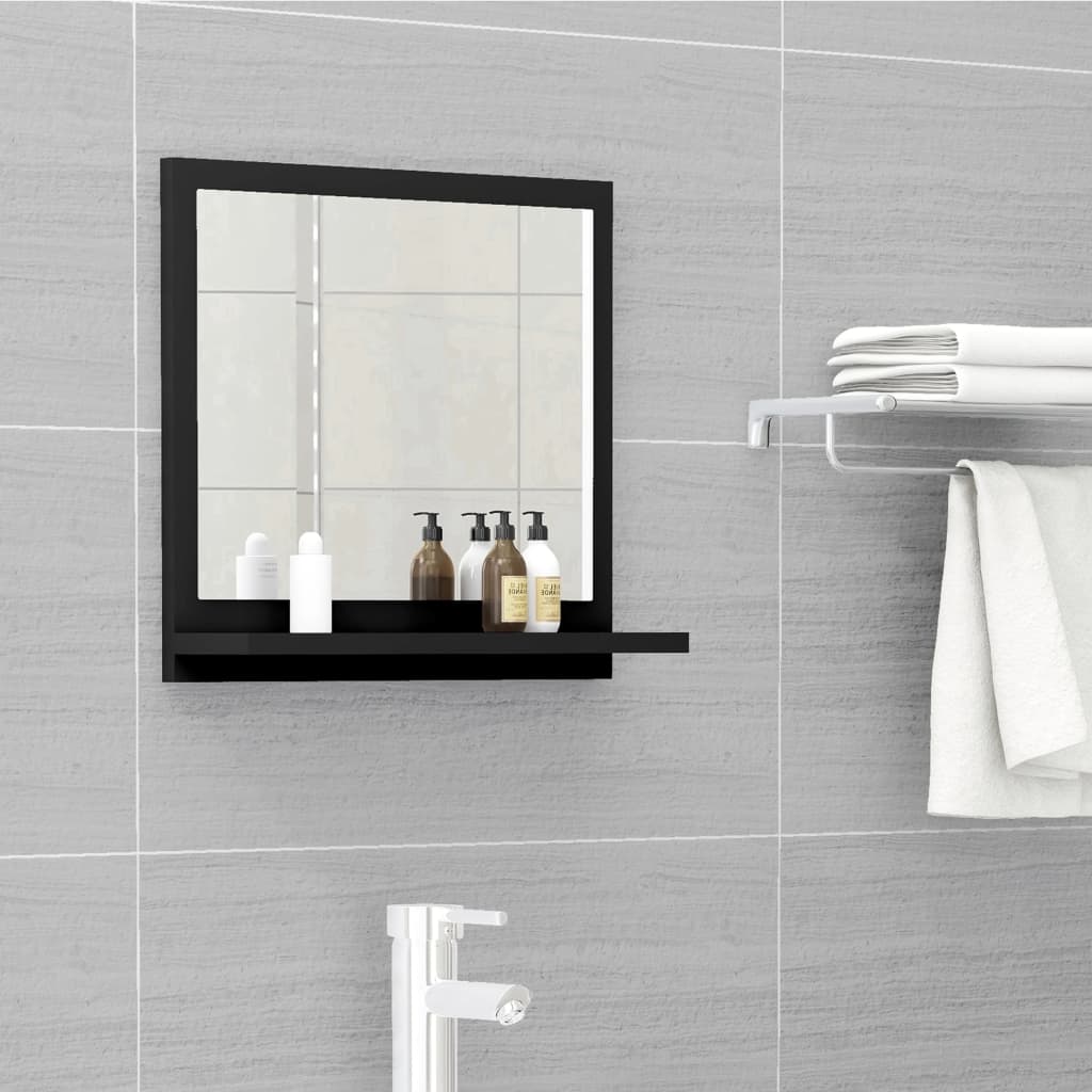 Badspiegel Weiß 40×10,5×37 cm Spanplatte