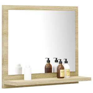 Koupelnové zrcadlo dub sonoma 40x10,5x37 cm kompozitní dřevo - obrázek 3