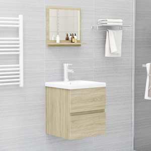 Koupelnové zrcadlo dub sonoma 40x10,5x37 cm kompozitní dřevo - obrázek 6