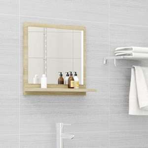 Koupelnové zrcadlo dub sonoma 40x10,5x37 cm kompozitní dřevo - obrázek 1