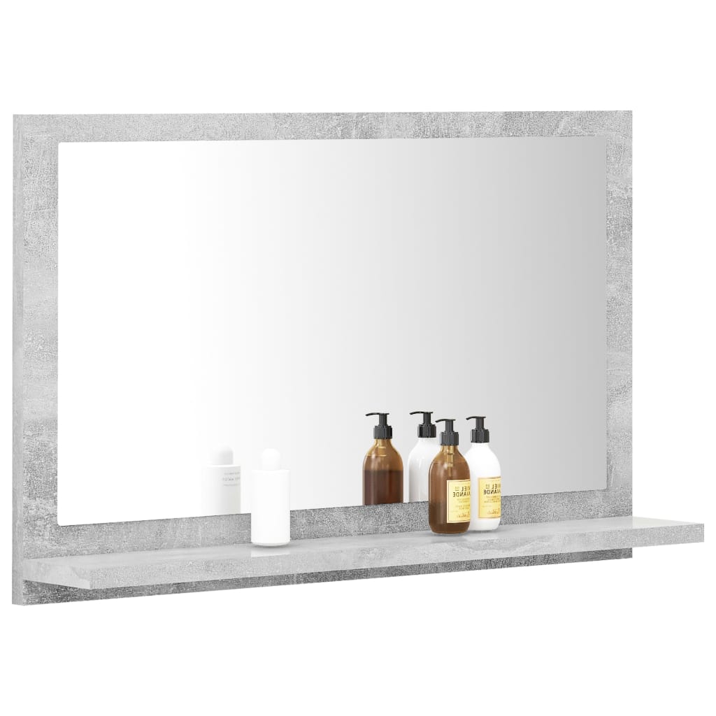 Badspiegel Betongrau 60×10,5×37 cm Spanplatte
