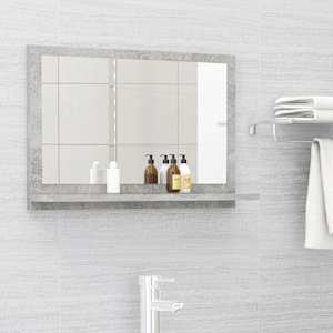 Koupelnové zrcadlo betonově šedé 60 x 10,5 x 37 cm dřevotříska - obrázek 1