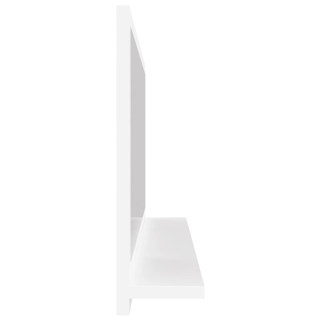 Badspiegel Weiß 80×10,5×37 cm Spanplatte