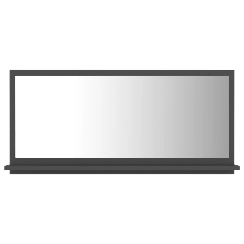 

vidaXL Bathroom Mirror Gray 31.5"x4.1"x14.6" Engineered Wood