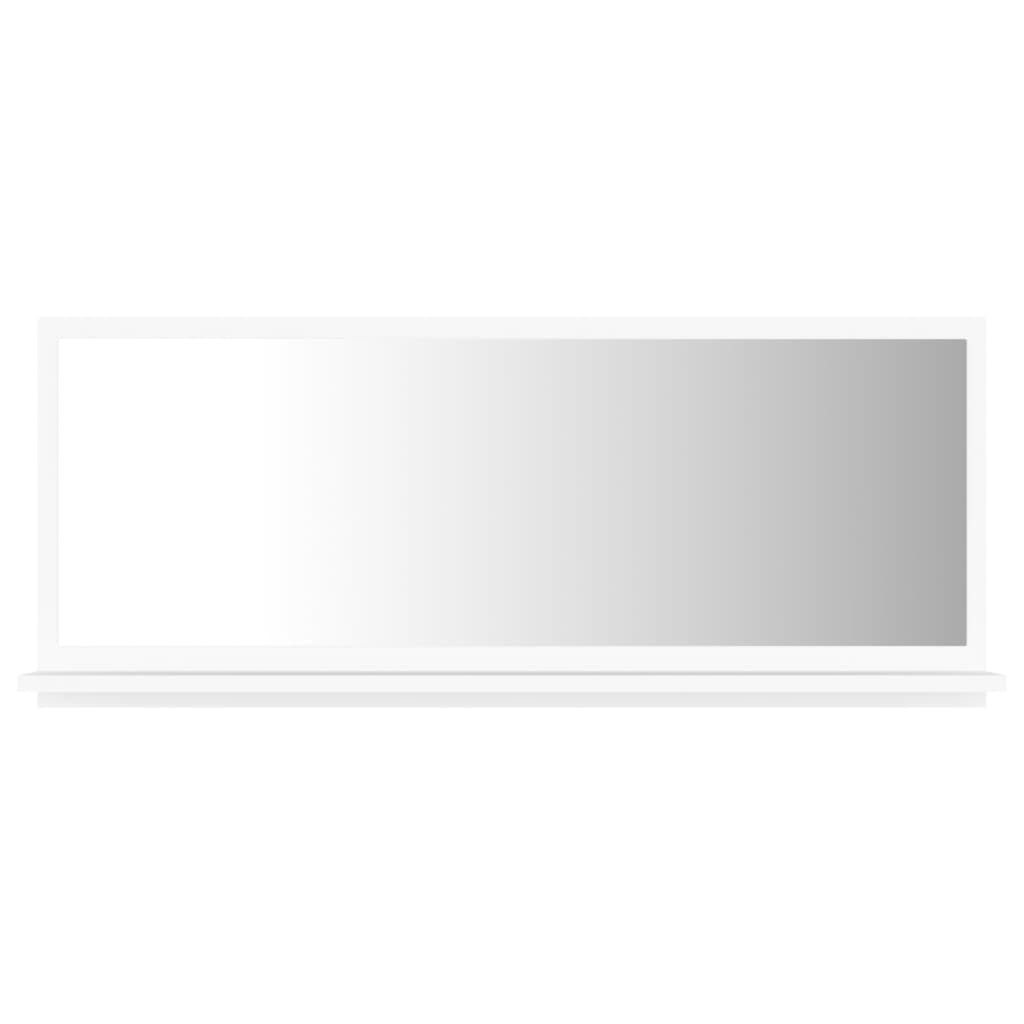 Badspiegel Weiß 90×10,5×37 cm Spanplatte