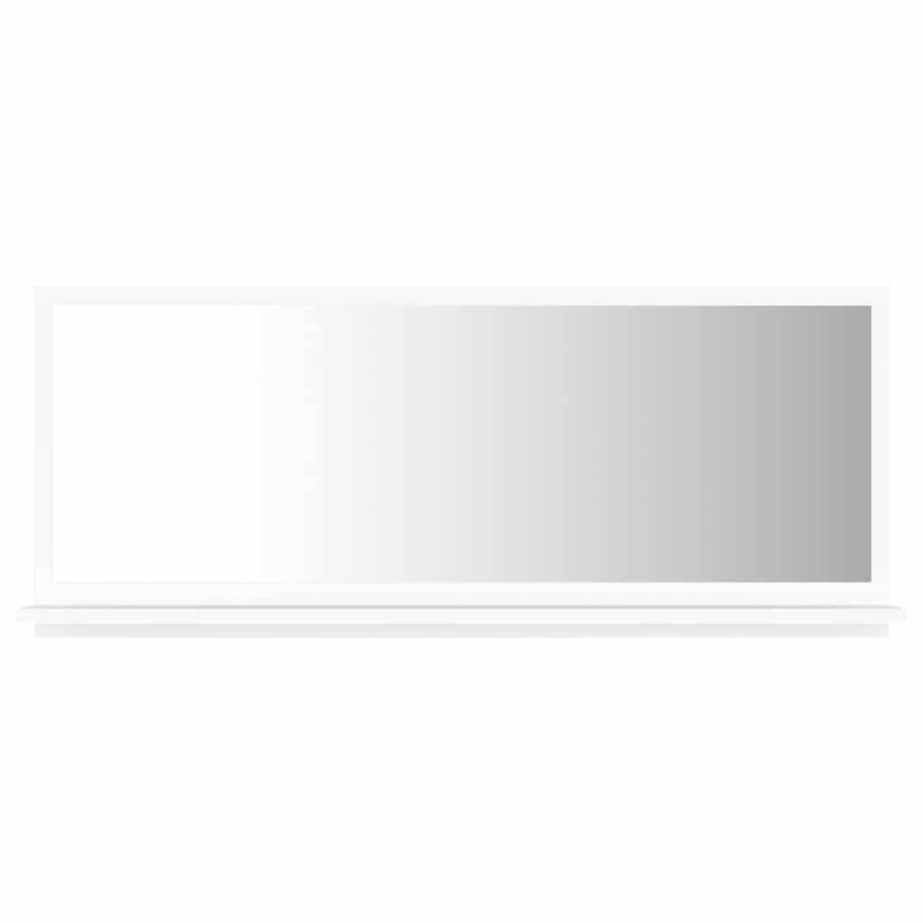 vidaXL Koupelnové zrcadlo bílé 90 x 10,5 x 37 cm dřevotříska