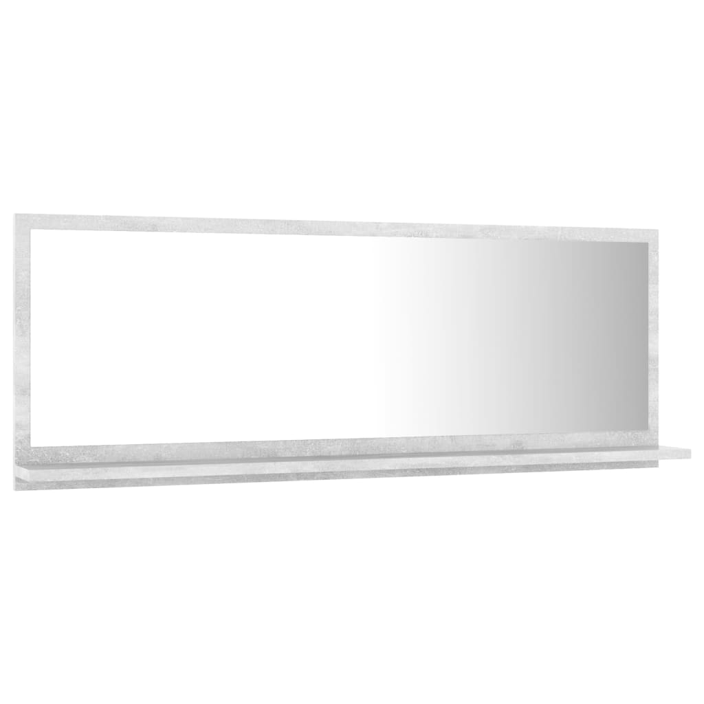 

vidaXL Badkamerspiegel 100x10,5x37 cm spaanplaat betongrijs