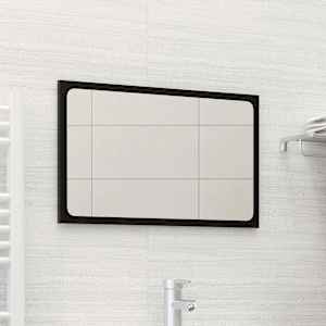 Koupelnové zrcadlo černé 60 x 1,5 x 37 cm dřevotříska - obrázek 1