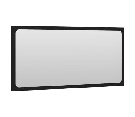 vidaXL Kylpyhuonepeili musta 80x1,5x37 cm lastulevy