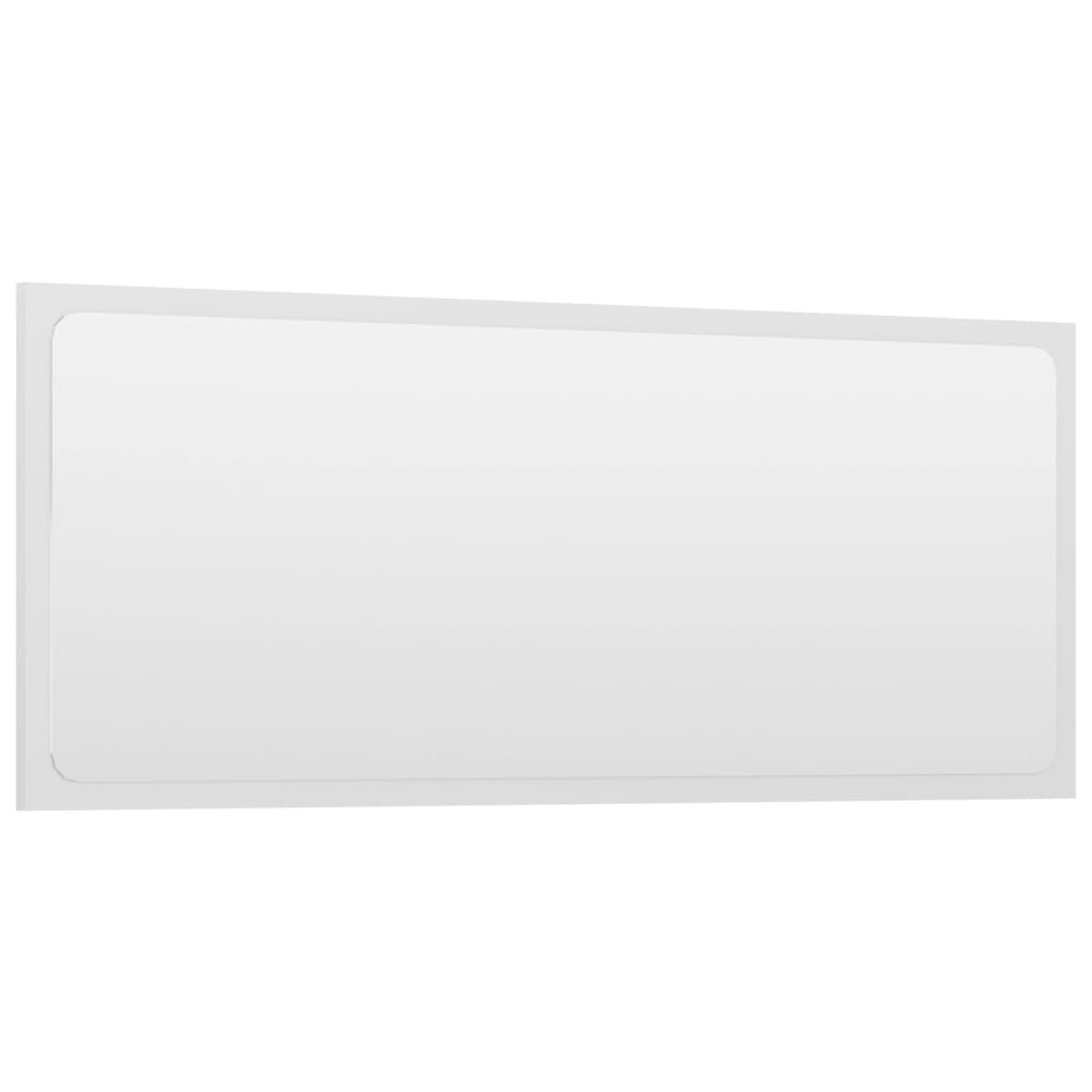 

vidaXL Badkamerspiegel 90x1,5x37 cm spaanplaat hoogglans wit