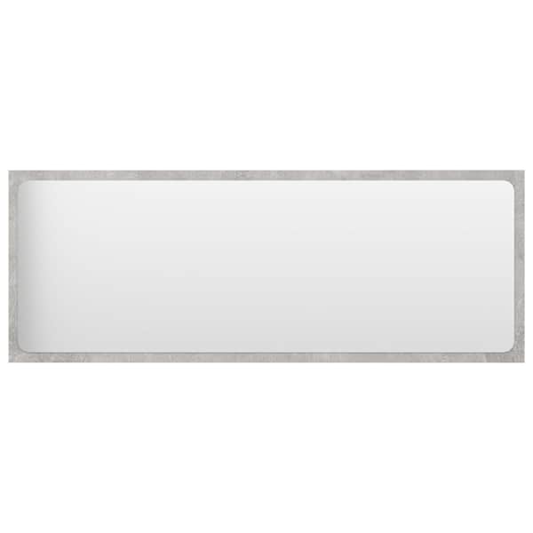 vidaXL vannitoa peeglikapp, betoonhall, 100x1,5x37 cm, puitlaastplaat