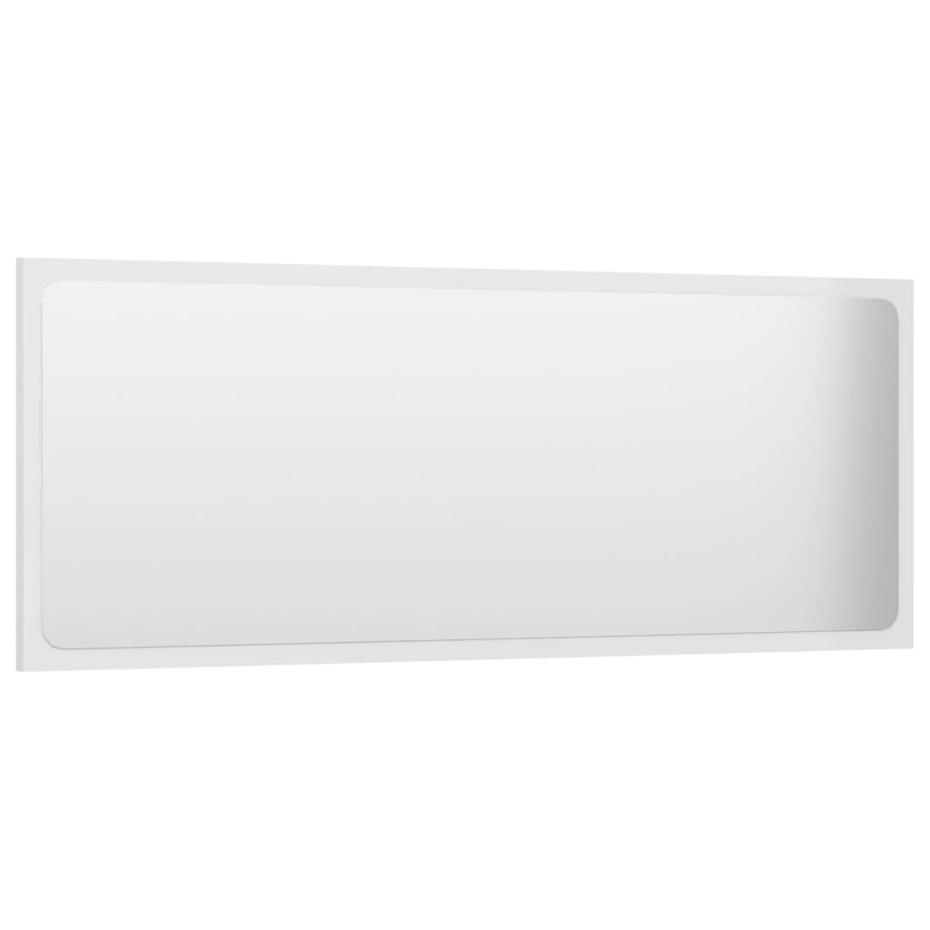 

vidaXL Badkamerspiegel 100x1,5x37 cm spaanplaat hoogglans wit