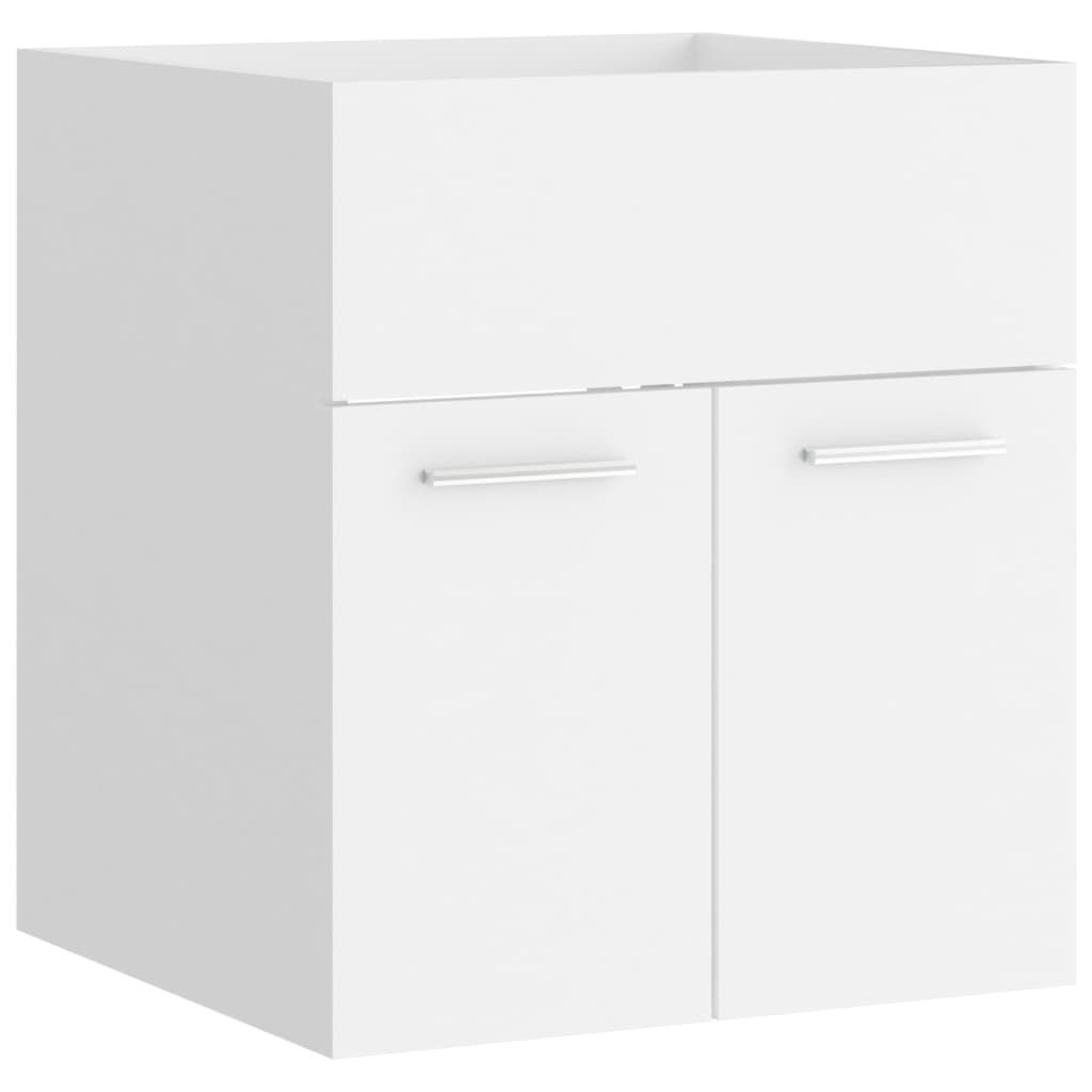 Waschbeckenunterschrank Weiß 41×38,5×46 cm Spanplatte