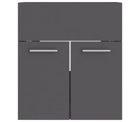 vidaXL Sink Cabinet Grey 41x38.5x46 cm Engineered Wood