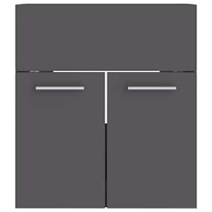 vidaXL Sink Cabinet Grey 41x38.5x46 cm Engineered Wood
