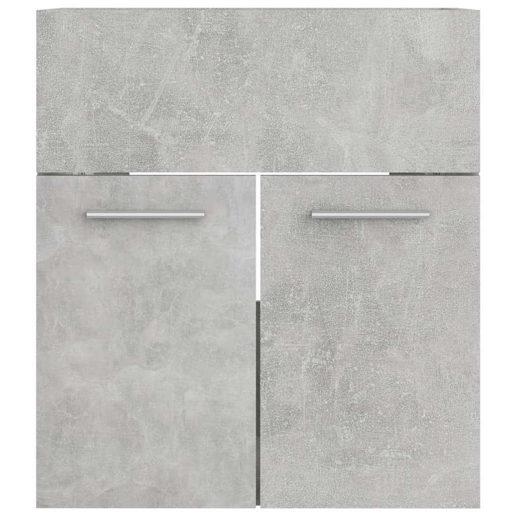 vidaXL Wastafelkast 41x38,5x46 cm bewerkt hout betongrijs