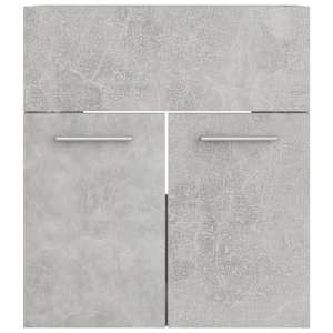 vidaXL Sink Cabinet Concrete Grey 41x38.5x46 cm Engineered Wood