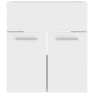 vidaXL Spintelė praustuvui, balta/ąžuolo, 41x38,5x46cm, mediena