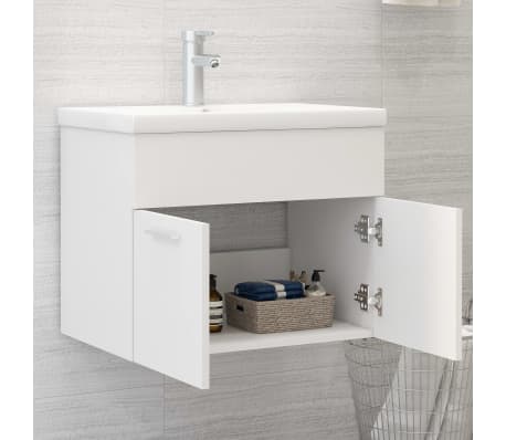 vidaXL Ormarić za umivaonik bijeli 60 x 38,5 x 46 cm konstruirano drvo
