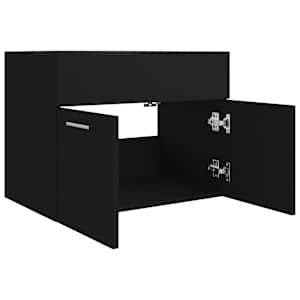 Skříňka pod umyvadlo černá 60x38,5x46 cm kompozitní dřevo - obrázek 7