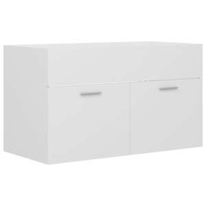 Skříňka pod umyvadlo bílá 80x38,5x46 cm kompozitní dřevo - obrázek 2