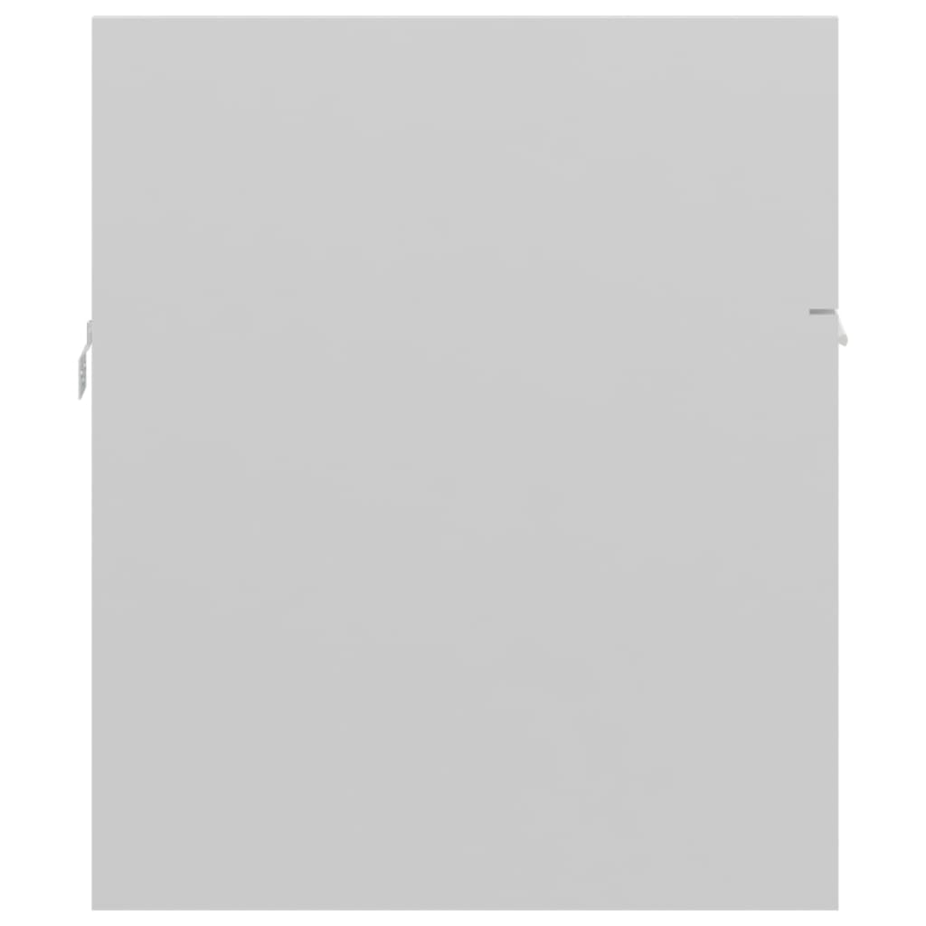 Waschbeckenunterschrank Hochglanz-Weiß 90×38,5×46 cm Spanplatte