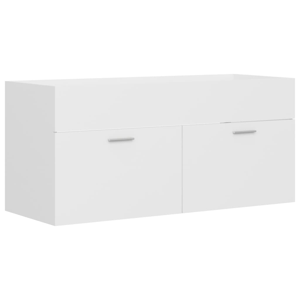 vidaXL Skříňka pod umyvadlo bílá 100x38,5x46 cm kompozitní dřevo