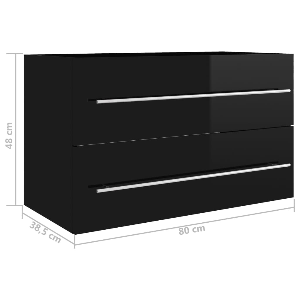 Wastafelkast 60x38,5x48 cm bewerkt hout bruin eikenkleur gootsteenkast vidaXL - Afbeelding 85 van 183